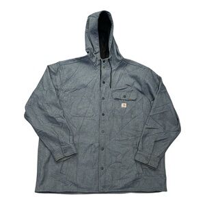 👁️ Carhartt Rain Defender Relaxed Fit Heavyweight Hooded Shirt Jacket
